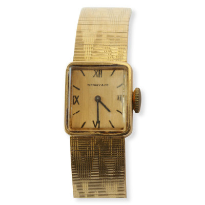 Tiffany & Co 18k Gold Ladies Wrist Watch