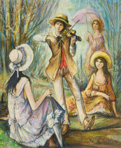 Image for Lot Jacques Lalande - The Violinist