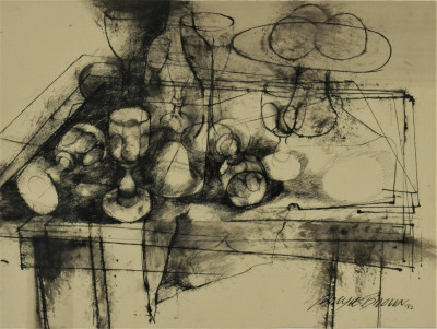 Image for Lot Carlyle Brown - Still Life - Drawing