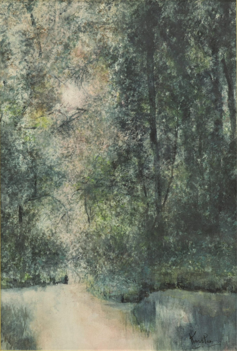Image 1 of lot 20th C. - GREEN FOREST- W/C