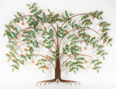 Image for Lot C. Jere Apple Tree Wall Sculpture