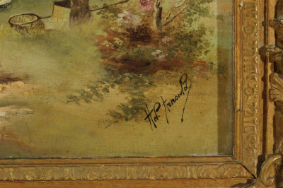 Image 6 of lot 2 French Style Paintings