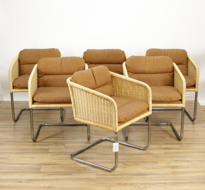 Image for Lot 6 Bauhaus Style Armchairs possibly Umanoff