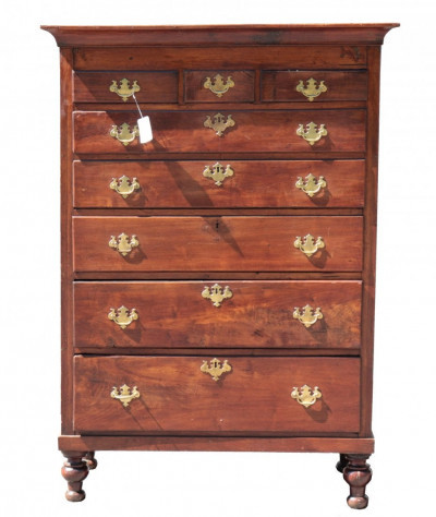 Image for Lot Tall Mahogany  Chest of Drawers