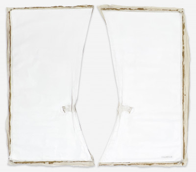 Image for Lot Gerardo Feldstein - Untitled (Diptych in White)