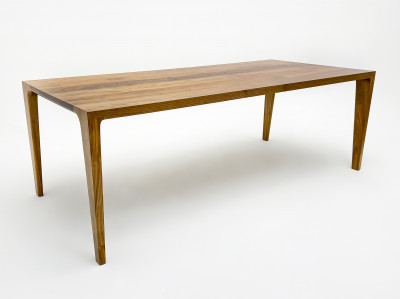 Title Scandinavian Contemporary Dining Table with Tapered Legs / Artist