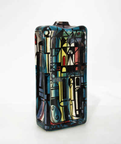 Image for Lot Marcello Fantoni - Ceramic Bottle Vase, 1965