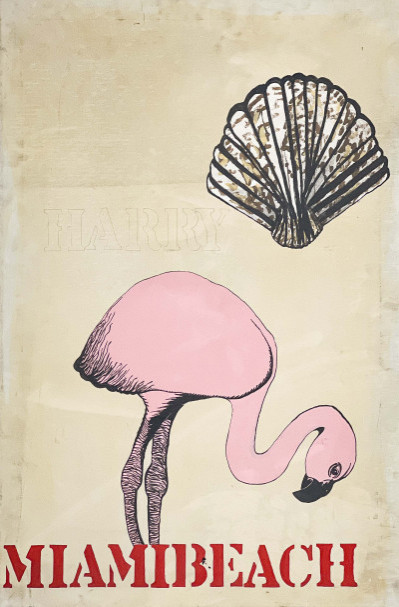 Image for Lot Unknown Artist - Untitled (Flamingo, Miami Beach)