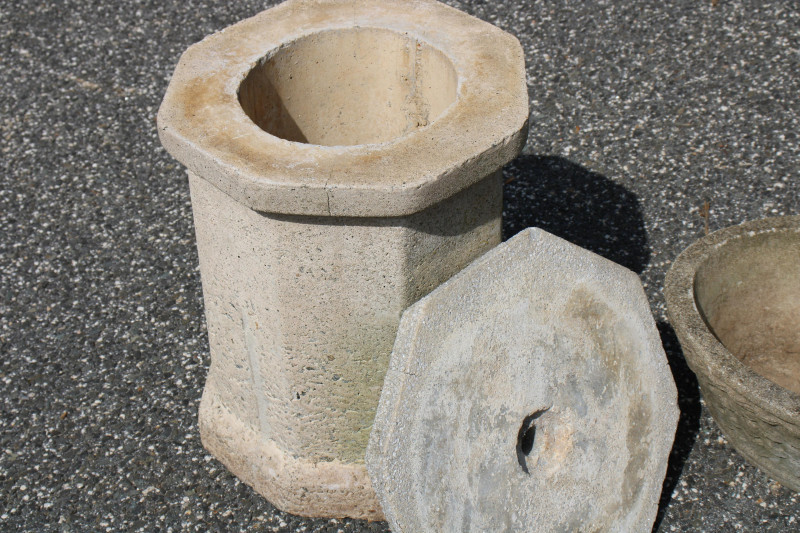 5 Cast Cement Garden Items