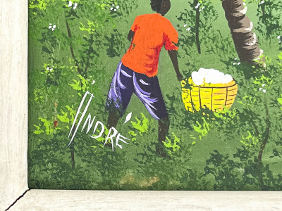 Haitian School - Figures in Landscape