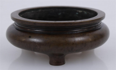 Image for Lot Chinese Bronze Censer, likely 19th C