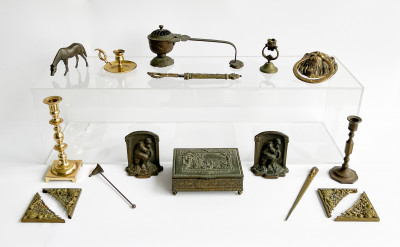Image for Lot Jennings Brothers and Others, Assorted Metal Objects