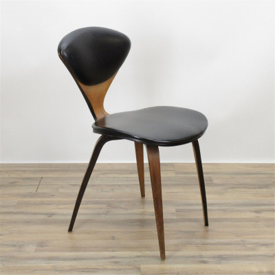 Image for Lot Norman Cherner Walnut Side Chair, c 1950