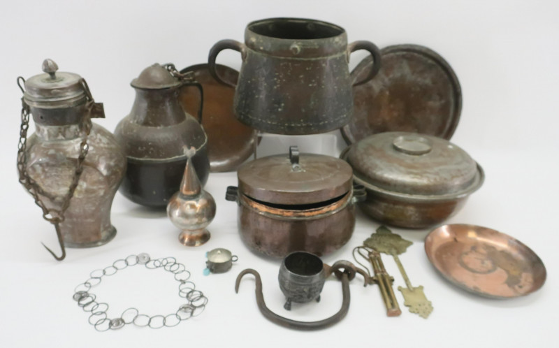 Image 1 of lot 15 Mostly Middle Eastern Metal Objects