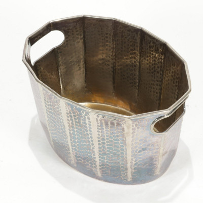 Image 5 of lot 3 Silverplate Ice Buckets & Tray, Scully & Scully
