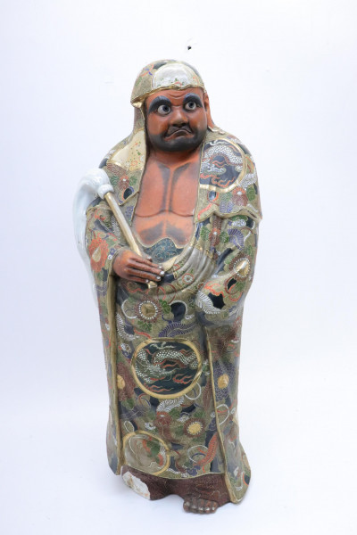 Image for Lot Standing Daruma Ceramic Figure