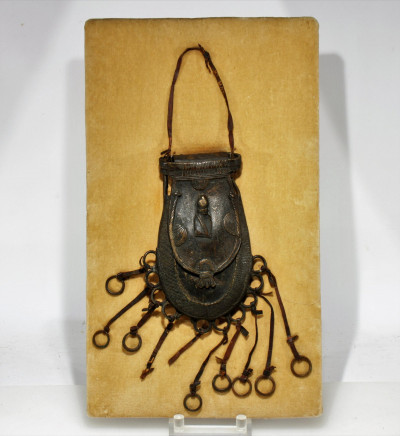 Image for Lot African Bronze Hanging Bag, possibly Benin