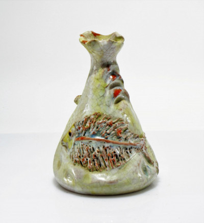 Image for Lot Attr. Guido Gambone - Fish Vase