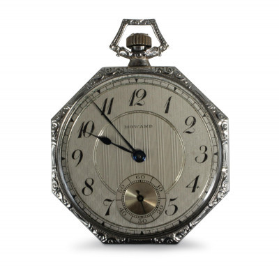 Image for Lot E Howard Watch Co 14K White Gold Pocket Watch