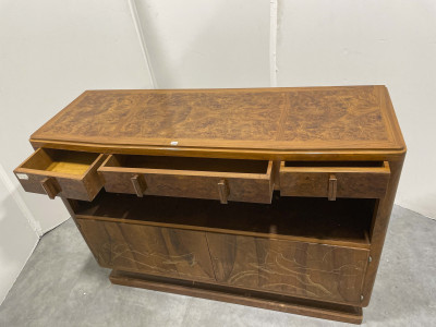 Image 6 of lot 2 Art Deco Wood Sideboards with Hunt Motifs