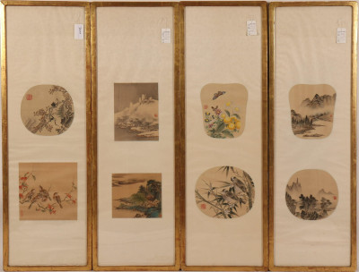 Image for Lot 8 Asian Artworks, ink & paint on silk