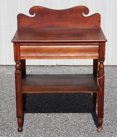 Image for Lot American Classical Cherry Stained Wash Stand