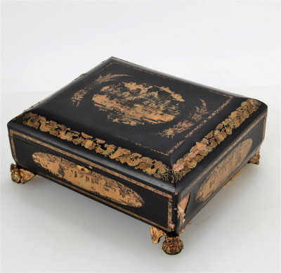 Image for Lot Japanese Wood Lacquer Box