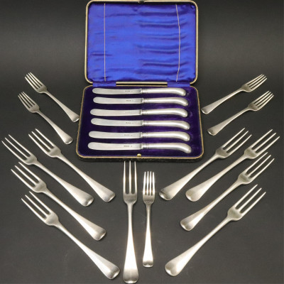 Image for Lot Georgian  Later Silver Flatware