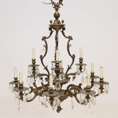 Image for Lot Louis XV Style 12-Light Chandelier