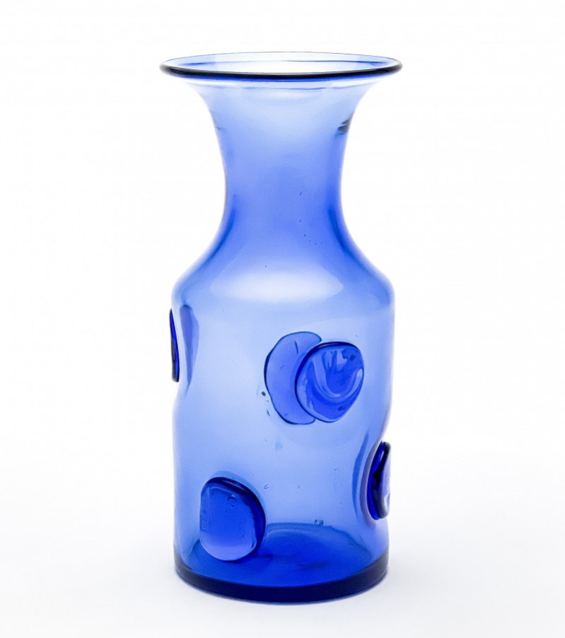Blenko Blue Glass Carafe, USA