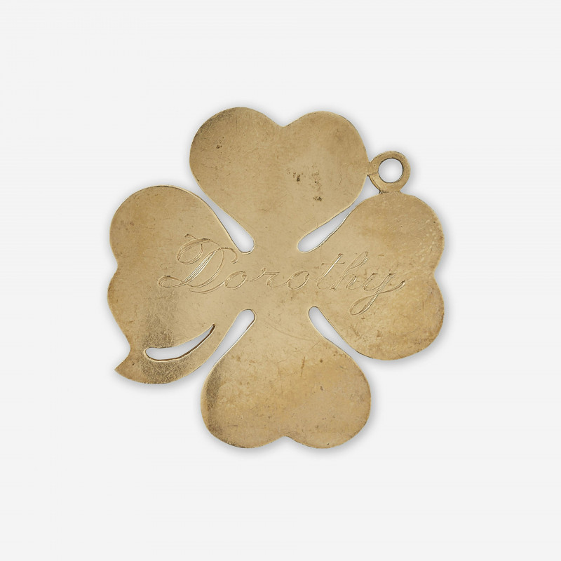 Image 1 of lot 14K Yellow Gold Four Leaf Clover Charm/Pendant