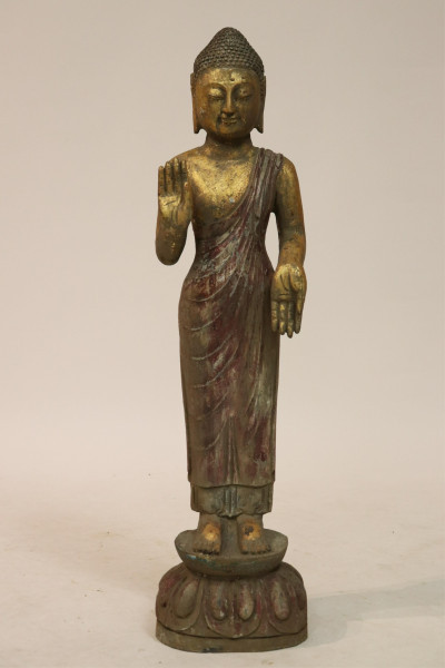Image for Lot Standing Stone Buddha