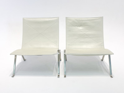 Image for Lot Pair of Chairs in the style of Poul Kjærholm