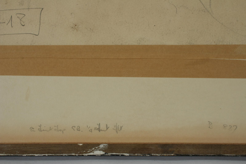Image 4 of lot 3 Drawings 20th C.- Saporetti, Kahn, others