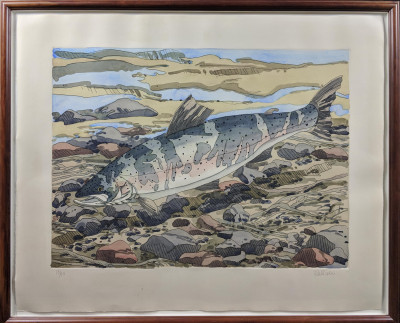 Image 3 of lot Neil Welliver - Salmon
