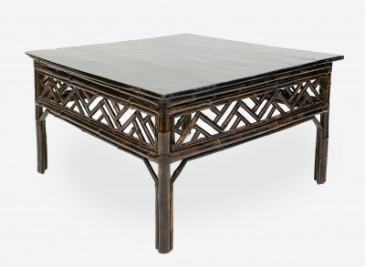 Image for Lot Vintage bamboo coffee table