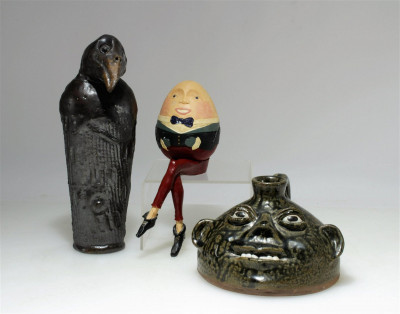 Image for Lot Three 20th C. Folk Sculptures- Meaders- Briere