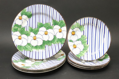 Image for Lot Este Ceramiche for Tiffany  Co Plates Group of 8