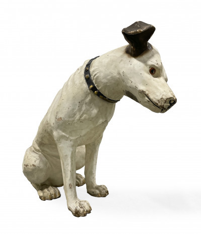 Image for Lot Large RCA 'Nipper' Dog Advertising Display Statue
