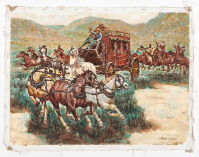 Wendell Hall - Stagecoach Attack