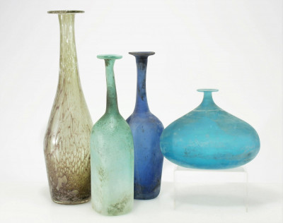 Image for Lot Cenedese - Scavo Glass Bottles