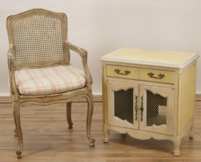 Louis XV Style Fauteuil  Widdicomb Chest