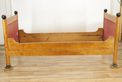 Image for Lot 19th C Biedermeier Birch Daybed