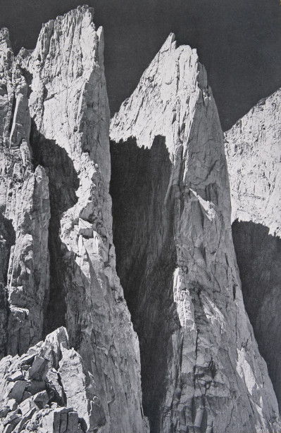 Ansel Adams  Whitney Pinnacles (East Face) (from 'Sierra Nevada: The John Muir Trail')