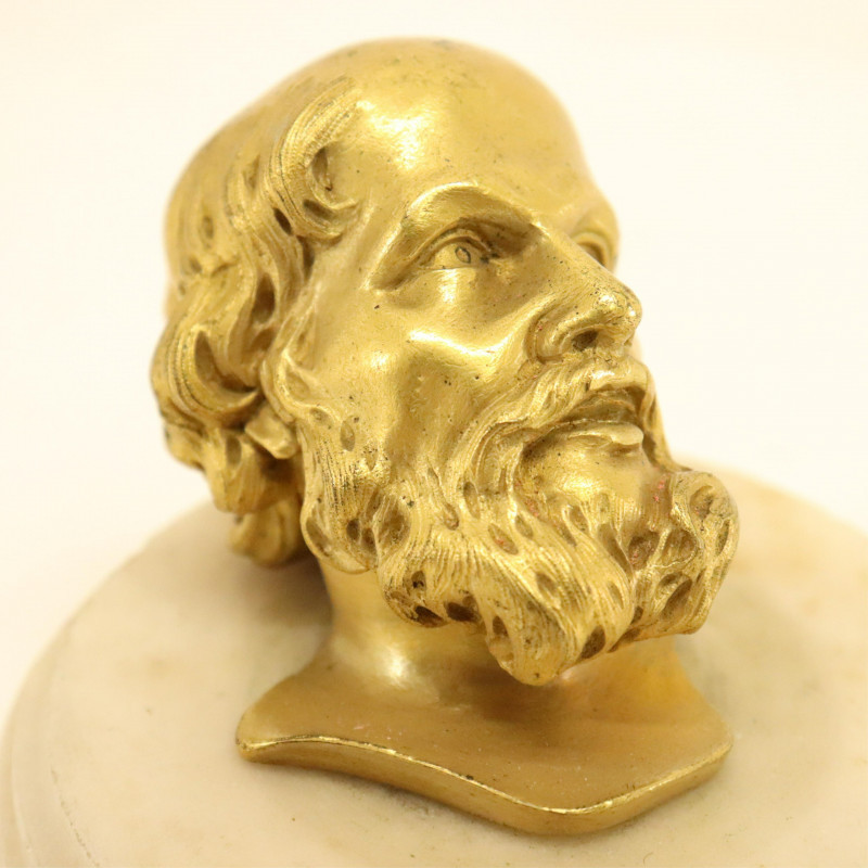 Image 3 of lot 2 Bronze Small Bust after Clodion &amp; Socrates