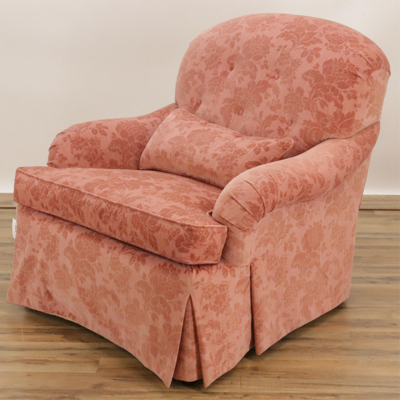 Pair of Swaim Velvet Upholstered Lounge Chairs