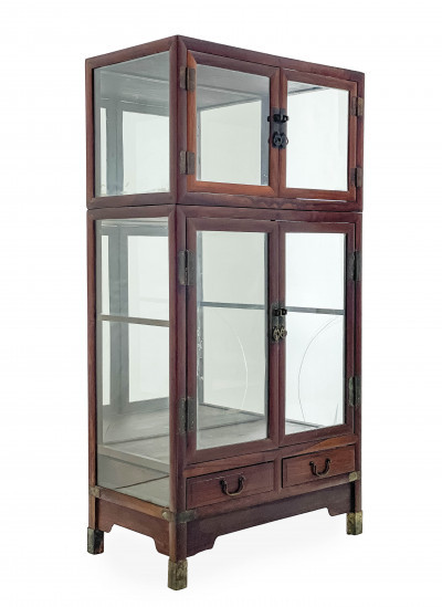 Image for Lot Chinese Hardwood Display Cabinet