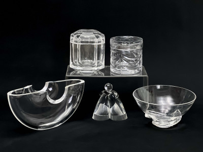 Image for Lot Group of 5 Glass Objects, Including Steuben