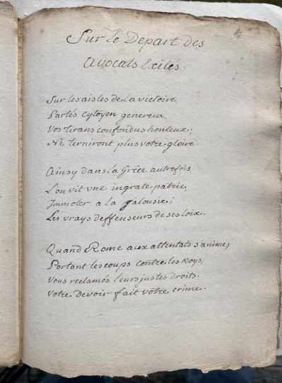 Image 10 of lot 18th-cent. manuscript 70 poems Voltaire & others