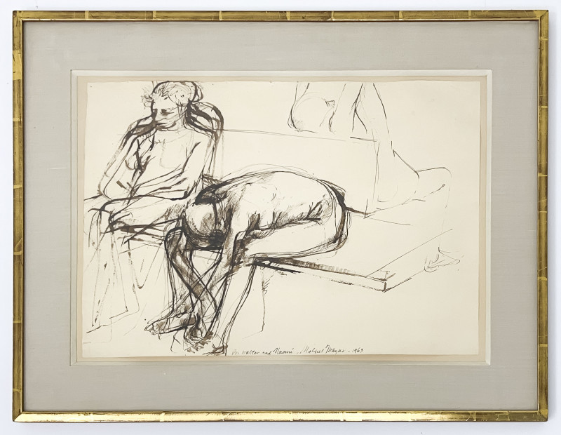 Michael Mazur - Untitled (Seated Figures)